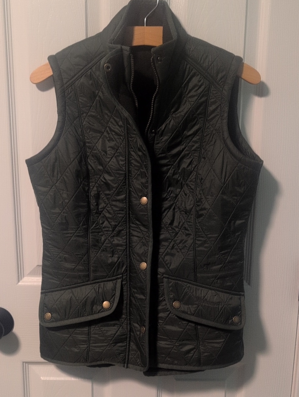 Women's Barbour Dark Green Quilted Vest